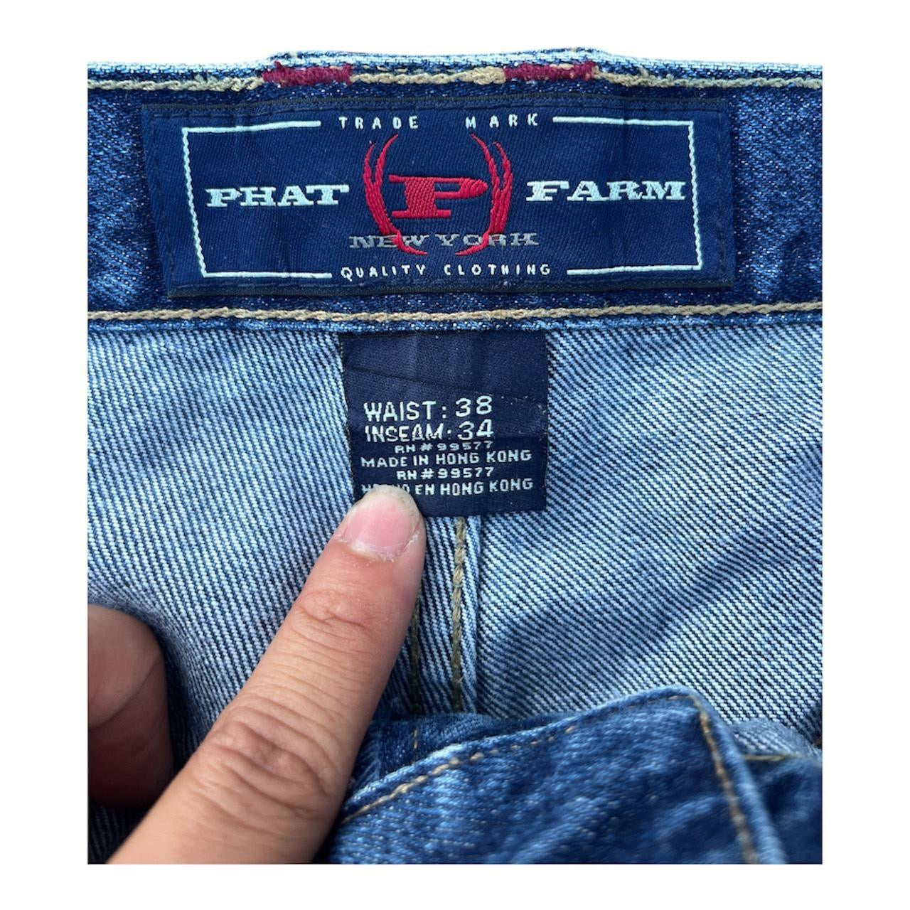 Y2K Phat Farm Double Knee Jeans